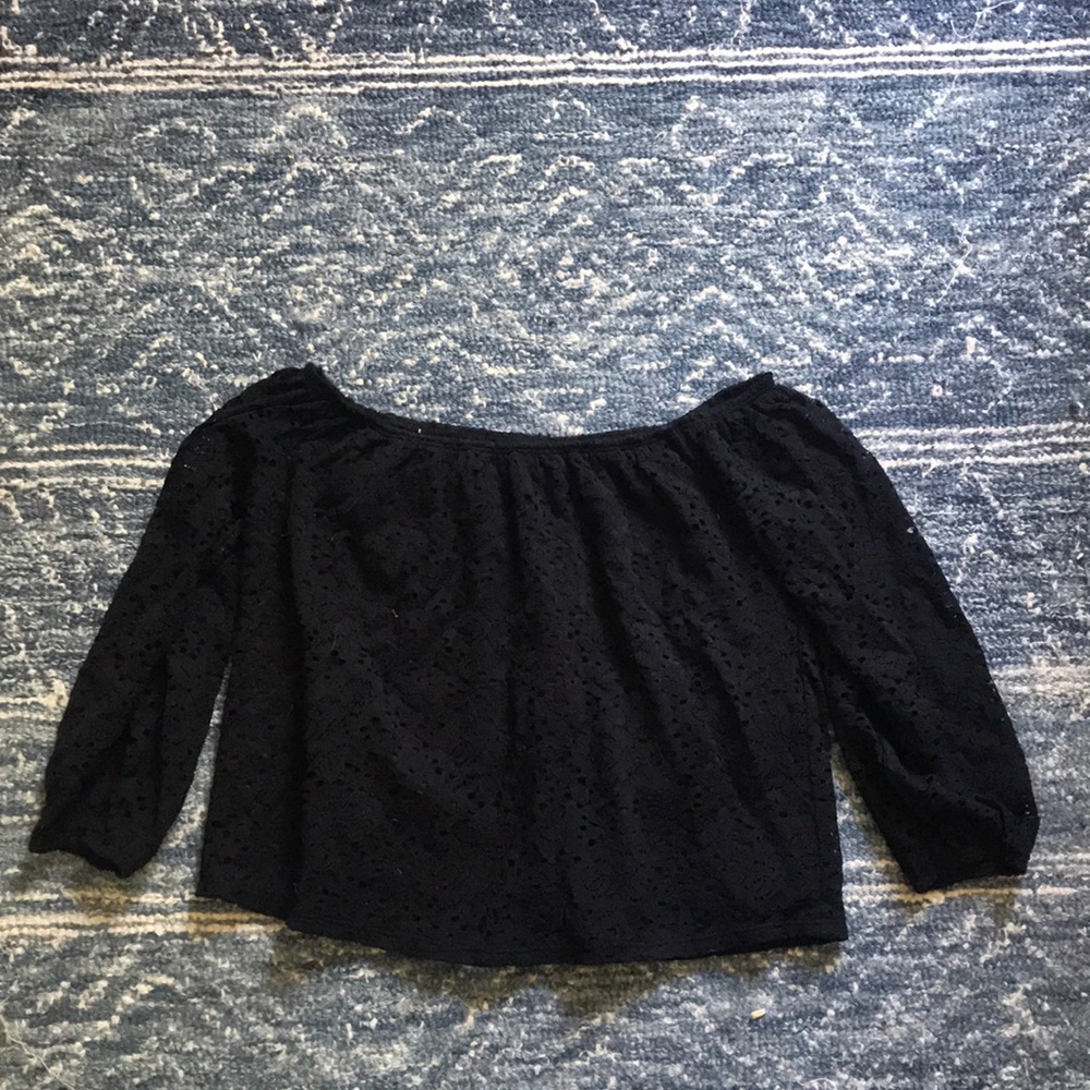 Hollister Cropped Off the Shoulder Top